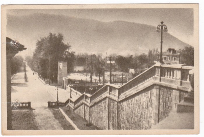 AMS - ILUSTRATA 1290, PIATRA NEAMT - VEDERE, ANUL 1958, cu perforari