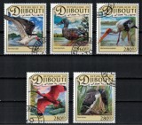 DJIBOUTI 2017 - Pasari de apa / serie completa, Stampilat