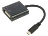 Adaptor USB-C la DVI-I 0,15m Negru