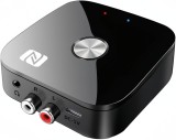 Cumpara ieftin Receptor Receiver Audio Bluetooth Techstar T68, BT 5.3, NFC, RCA L/R + AUX 3.5mm, USB U-Disk, Telecomanda IR, HiFi, 10m, Negru