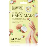 Beauty Formulas Coconut Oil mască de hidratare profundă de maini 1 buc