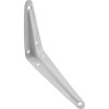 Suport pentru raft, ingust, alb, 100 x 70 x 35 mm, 24 buc / set