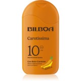 Bilboa Carotissima Crema loțiune pentru plaja cu beta-caroten SPF 10 200 ml