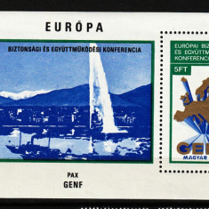 Ungaria, 1974 | Conf. pt Securitate şi Cooperare, Geneva - Navigaţie | MNH | aph