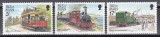 Isle of Man 1989 - Tramvaie și trenuri de epocă, Retipărite cu inscripția "1989", MNH