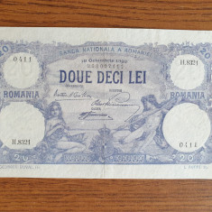 Bncnota România 20 lei 1928