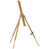 Vinsetto Sevalet Pictura Pliabil din Lemn de Fag cu Inaltime si Inclinare Reglabile, 93x84x183 cm, Lemn natur | Aosom Romania