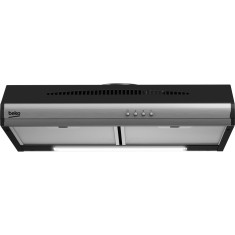 Hota traditionala Beko HNS61320X, 380 m3/h, Filtre metalice lavabile, 3 trepte, 230 W, 2 motoare