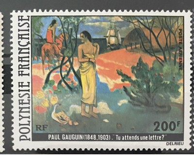 PC387 - Polinezia Franceza 1979 Arta/ Pictura Paul Gauguin, serie MNH, 1v foto