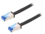 Cablaj rețea S/FTP 6a litat Cu PE negru 5m 26AWG, Logilink