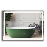 Oglinda cu led, 80X65 cm, functie dezaburire si lumina cu senzor tactil