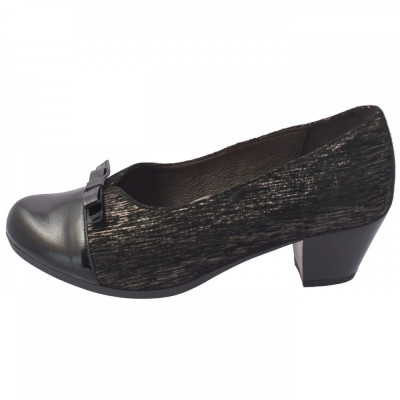 Pantofi dama, din piele naturala, Alpina, 87213-01-23, negru foto