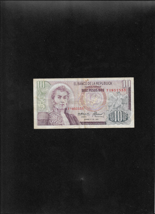 Columbia 10 pesos oro 1975 seria71932355