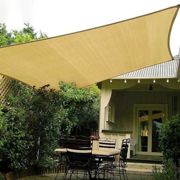 Copertina de soare dreptunghiulara, protectie, negru-bej, 4x3m Plasă Umbrar Protecție UV Acoperire Solară Adăpost Plante