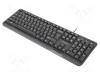 Tastatură NATEC neagră USB A, 104 butoane, CZ și SK layout, slim, cu cablu 1,8m