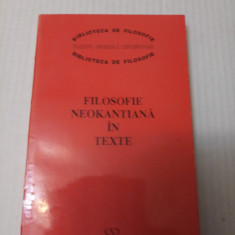 Filosofie neokantiana in texte