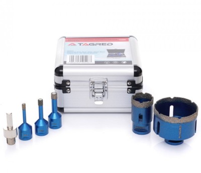 Set 5 carote diamantate pentru piatra, gresie si beton 6-68mm M14 TA4085 TAGRED foto