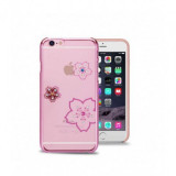Husa Capac Astrum BLOSSOMING Apple iPhone 6/6s Pink Swarovski, Plastic, Carcasa