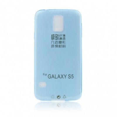 Husa Silicon Ultra Slim Sam Galaxy S5 Mini G800 Albastru foto