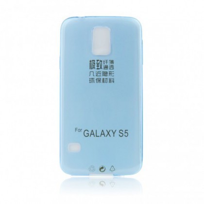 Husa Silicon Ultra Slim Sam Galaxy S5 Mini G800 Albastru