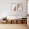 Cadru de pat cu depozitare Lemn vechi 244 x 127 x 53.5 cm