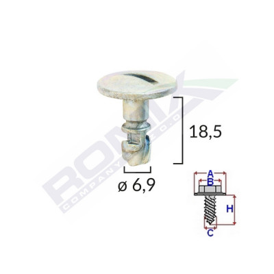 SURUB CAPAC MOTOR PENTRU VW/AUDI/SKODA 6.9X18.5MM - METALIC SET 5 BUC 62117 foto