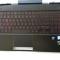 Carcasa superioara cu tastatura palmrest Laptop, HP, Omen 15-DC, 15T-DC, TPN-Q211, L24369-001, cu iluminare rosie