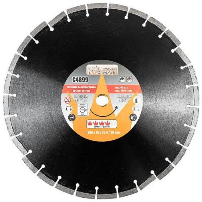 Disc diamantat, asfalt, taiere umeda si uscata, 400x 25.4/20 mm, Richmann Exclusive GartenVIP DiyLine foto