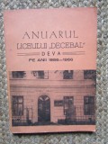 ANUARUL LICEULUI DECEBAL DEVA PE ANII 1956-1966