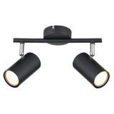 Plafoniera Allvi 57914-2, 2 x GU10, negru mat, moderna