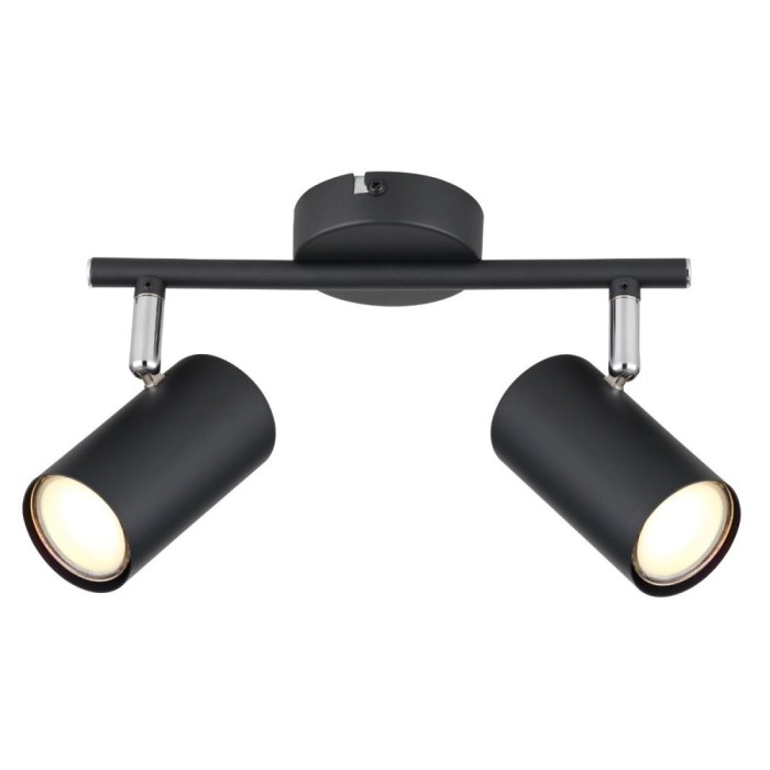 Plafoniera Allvi 57914-2, 2 x GU10, negru mat, moderna