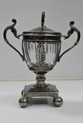 Recipient din argint pentru mustar, Pierre Jacques Meurice, cca. 1800 foto