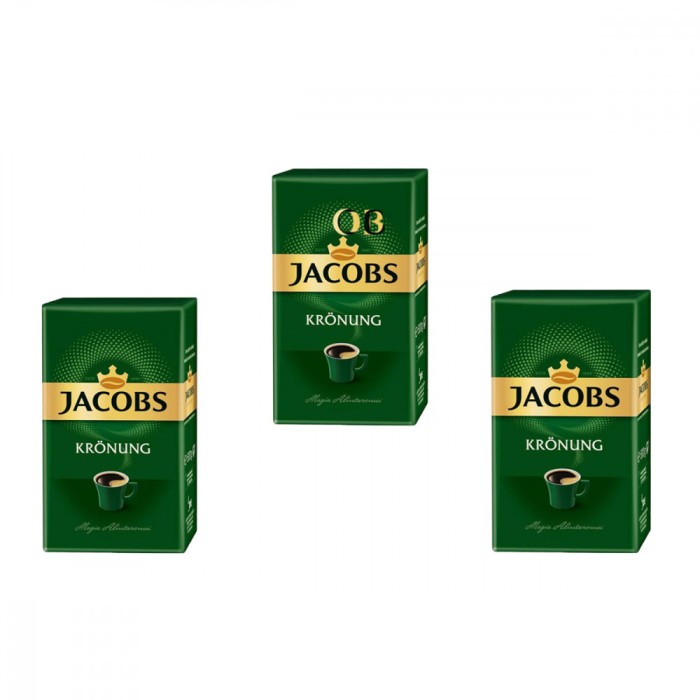 Cafea macinata, Jacobs Kronung Alintaroma, 500 g, 3 pachete