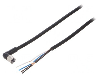 Cablu Conectare M8 4-Pin Unghi 2m PUR XS3F-M8PUR4A2M foto