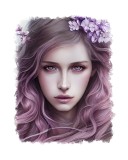 Cumpara ieftin Sticker decorativ Printesa, Roz, 70 cm, 11445ST