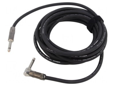 Cablu Audio Jack 6,3mm 2pin Drept-Angulat 6m foto