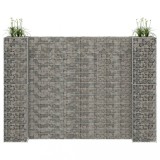 Gossi jardiniera gabion in forma de h, 260 x 40 x 180 cm, sarma otel
