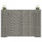 vidaXL Jardinieră gabion &icirc;n formă de H, 260 x 40 x 180 cm, s&acirc;rmă oțel 145664