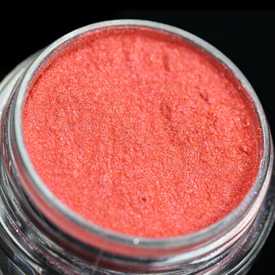 Pigment PK02 (coral cu irizatii roz) Duochrome pentru machiaj KAJOL Beauty, 1g foto