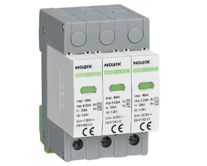 Descarcator T1+T2 3P 1000V 6.25kA fara semnalizare Noark 111759