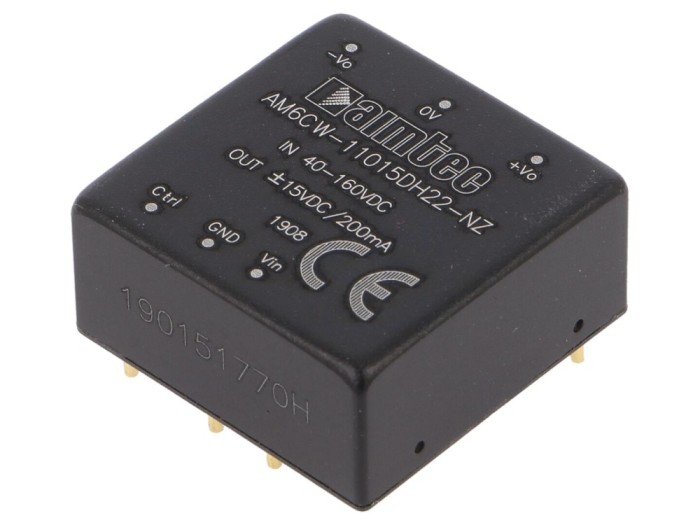 Convertor DC/DC 6W 40-160V Input 15VDC Output