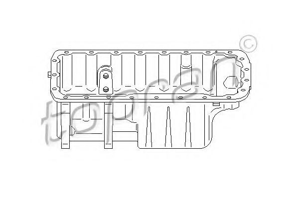 Baie ulei CITROEN BERLINGO (MF) (1996 - 2016) TOPRAN 722 292