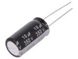 Condensator Electrolitic THT 10uF 350V &Oslash;10x20mm Raster 5mm
