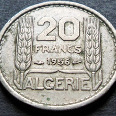 Moneda exotica 20 FRANCI - ALGERIA, anul 1956 * cod 3784 - COLONIE FRANCEZA