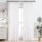 Set 2 Draperii SemiOpace, 132 x 225 cm, Alb - CN