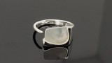 Cumpara ieftin Inel Argint 925 Minimalist Moon , Design Geometric cu Piatra Semipretioasa