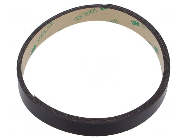 Bandă magnetică acril maro 12mm x 1m, grosime 0,84mm, rezistentă -40&divide;71&deg;C