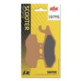 SBS - Plăcuțe de fr&acirc;nă 187MS pentru maxi-scooter [Sinter]