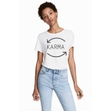 Tricou dama alb - Karma - XL