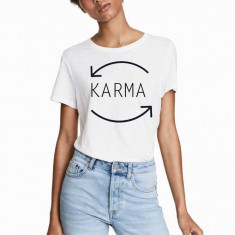 Tricou dama alb - Karma - M